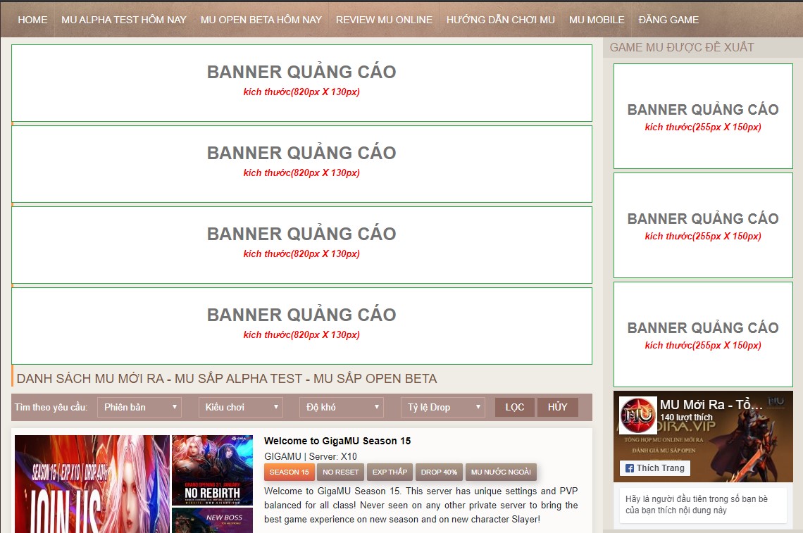 Quảng cáo MU Online