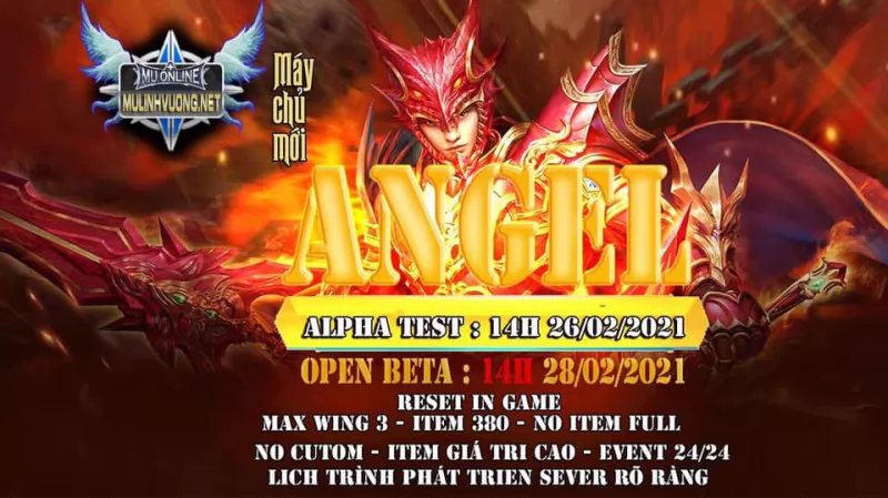 Khai mở Alpha test sever Angel