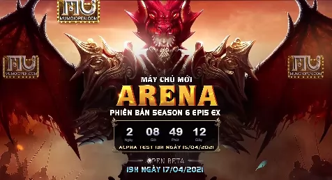 Mu Mới Open ra mắt máy chủ Arena Free Item Săn Boss Cực Đã