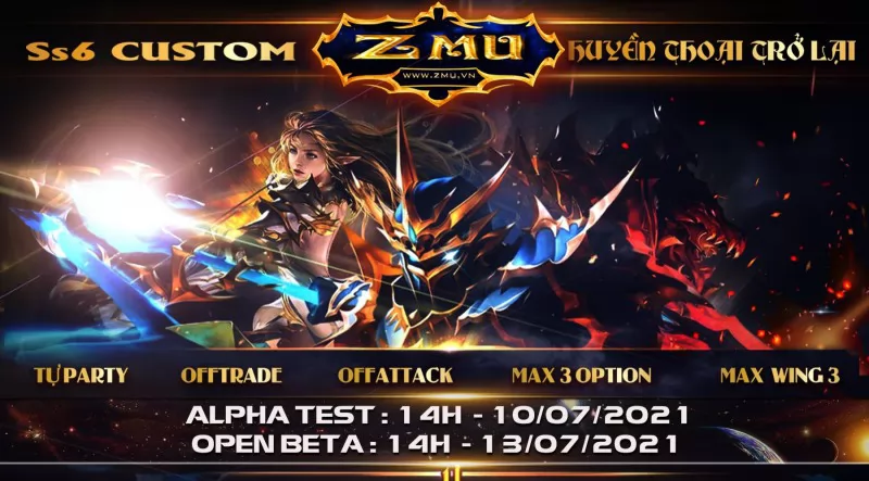 ZMU phiên bản season 6 Custom - Keep Point Test 14h 10/07 - Open 14h 13/07