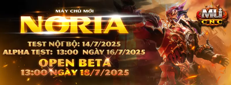 MUCNC phiên bản SS2 ra mắt máy chủ NORIA