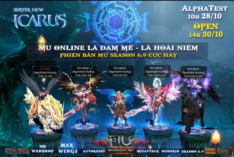 MuTraiDat.Net - Khai mở Server mới ICARUS