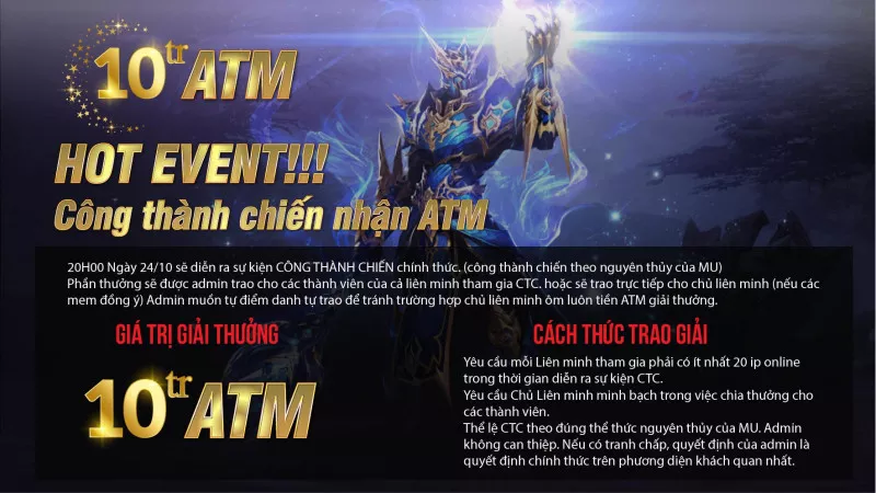 ⚜️mu Công Thành ⚜️ - Máy Chủ Lorencia Alpha 19/08 Open 21/08/2022 - Auto Reset, Off Attack, Ss6.9+, Nguyên Bản