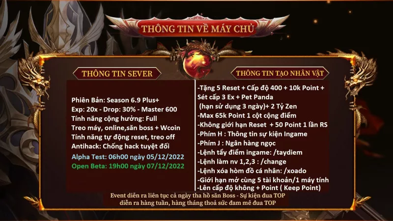 MU ĐÔNG HÀ - SEASON 6 EXP 2X - DROP 30% - SINH RA LÀ ĐỂ TỒN TẠI LÂU DÀI