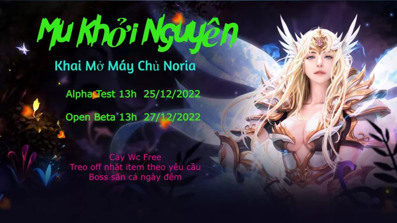 Mukhoinguyen khai mở máy chủ mới Noria