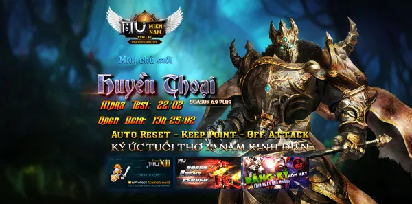 ⚜️ MU Miền Nam ⚜️ - Máy Chủ HUYỀN THOẠI Alphatest: 22/02 Open: 25/02 Auto Reset, Keep Point, Offattack, Đổi Item Nhận WcoinC