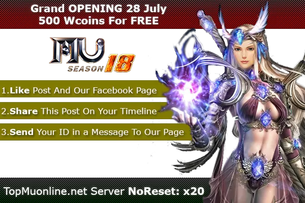 TOPMUONLINE.NET - FRESH NEW OPENING NEW SERVER