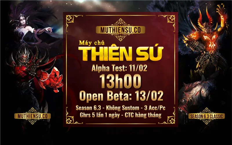 Mu Thiên Sứ  Alphatest: 11/02 Open: 13h – 13/02/2023, Auto Rs, Keeppoint, Offattack