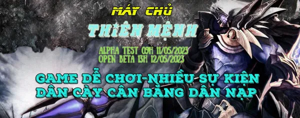 MU-THAIBINH.TOP SS6 ALPHATEST 09H 14/05/2023 OPEN BETA 13H 15/05/2023 -PHIÊN BẢN SS6.9 NGUYÊN THỦY-LỐI CHƠI DỄ-CÓ NPC BUFF FULL-ITEM GIÁ TRỊ CAO-LỘ TRÌNH BÀI BẢN-KHÔNG KÍCH NẠP-LỐI CHƠI HẤP DẪN-DÂN CÀY CÂN BẰNG DÂN NẠP