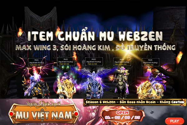 MU VIỆT NAM - SS6 CLASSIC - SĂN BOSS NHẬN WC, WP,GP