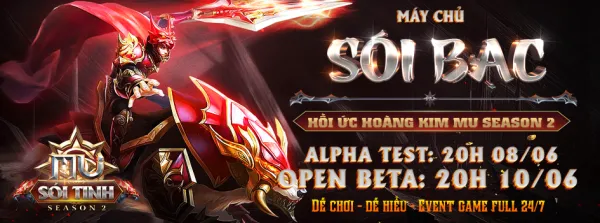 Mu Sói Tinh season 2 - Giải trí cao - Cộng hưởng - Hồi ức Hoàng Kim về Mu Online. Test: 20h 08/06 Open: 20h 10/06