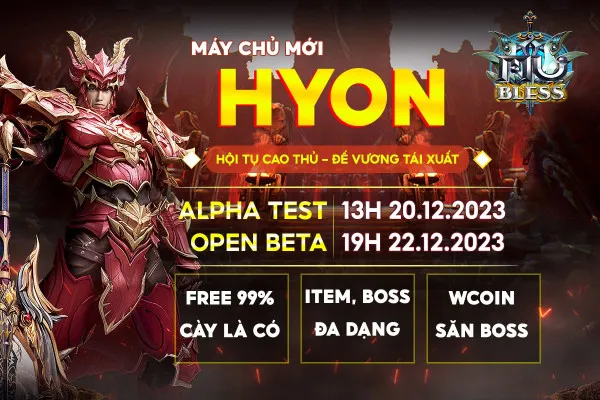 MU BLESS SS6.9 Ra Mắt Sever HYON 99% FREE