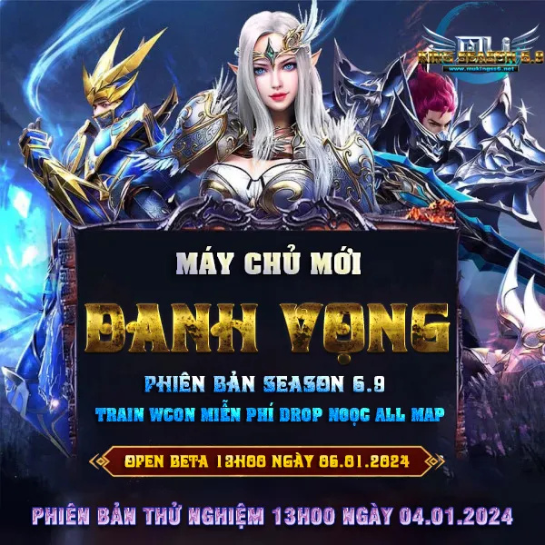 Mu King Season 6.9 Phiên Bản Free Dành Cho Dân Cày Train Wcoin miễn phí