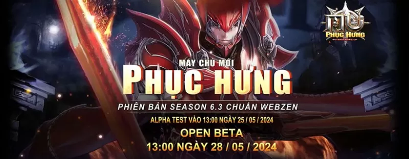 MU Phục Hưng Ra Mắt Máy Chủ Phục Hưng Miễn Phí 100%