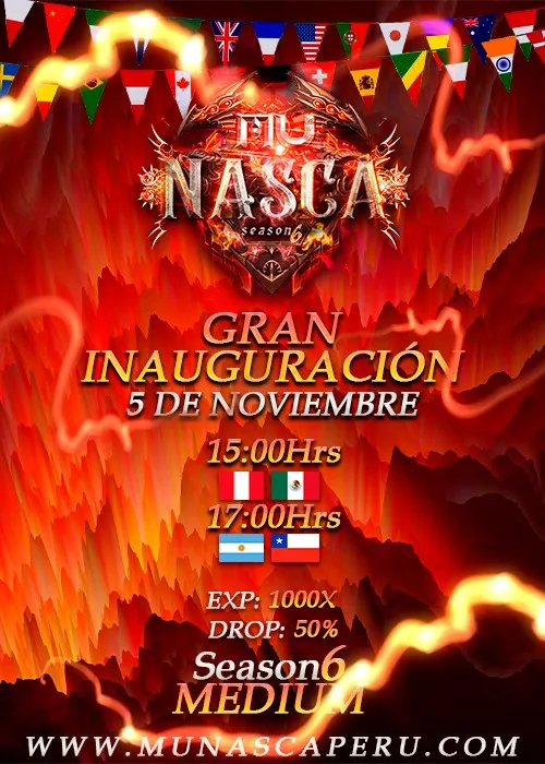 Mu Nasca Season 6  Exp 1000x SERVER CUSTOM