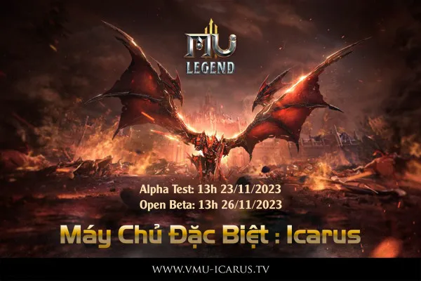 VMU LEGEND Ra Mắt Máy Chủ ĐẶC BIỆT : ICARUS