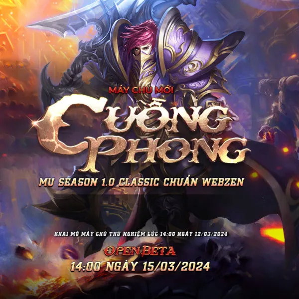 MU Hà Nội Season 1 ra mắt máy chủ mới CUỒNG PHONG