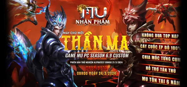 MU NHÂN PHẨM Phiên Bản Season 6.9 Custom Không đua tốp nạp - Cày cuốc ép đồ 100%