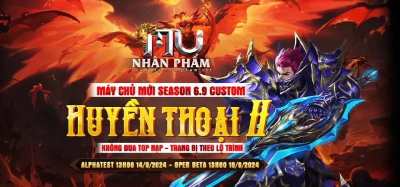 MU Nhân Phẩm season 6.9 ra mắt máy chủ mới Huyền Thoại II trở lại vô cùng hấp dẫn