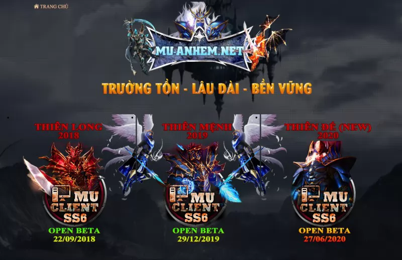 Mu-AnhEm.Net Khai mở máy chủ mới Custom Server Thiên Đế ngày 27/06/2020