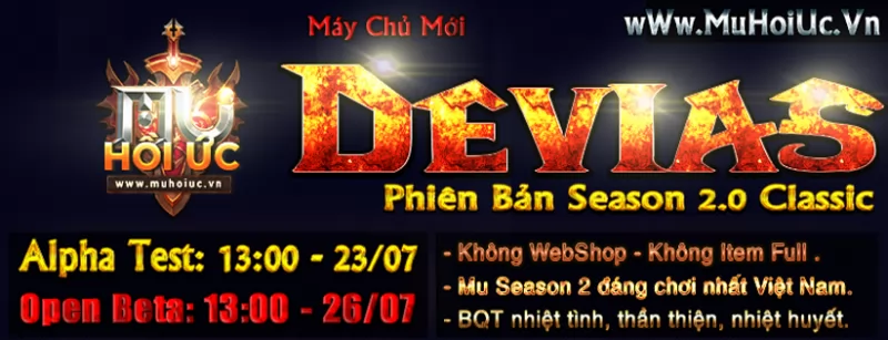 MuHoiUc.Vn Season 2 Khai Mở Máy Chủ Devias